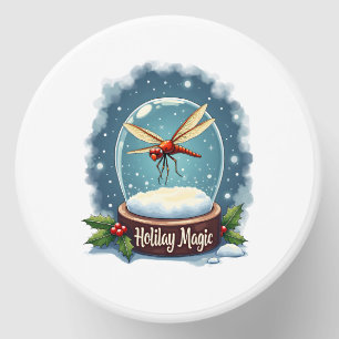 Snow Globe Dragonfly Mini Candle Favors