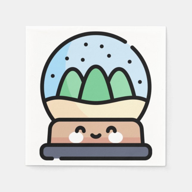 snow globe napkins (Front)