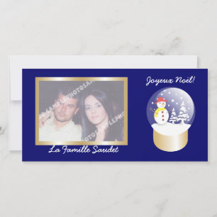 Snow globe photo cards