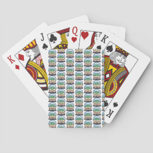 snow globe poker cards