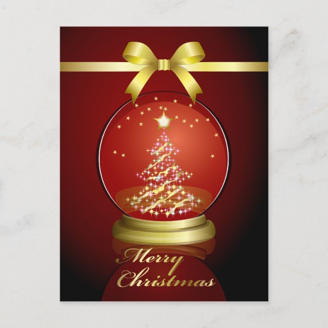 Snow　Globe Postcard (Front)