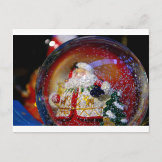Snow Globe. Postcard