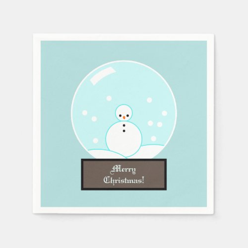 Snow Globe Snowman Napkins