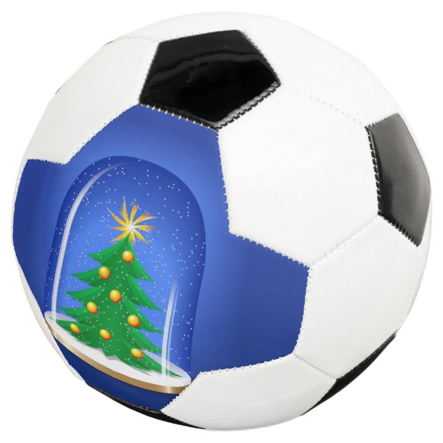 Snow Globe Soccer Ball (Three Quarter)