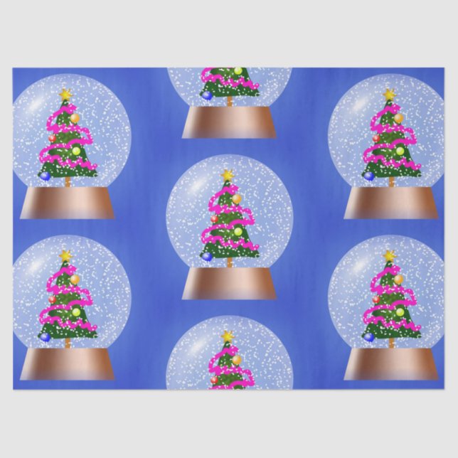 snow globe tissue paper (Front)