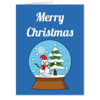 Snow Globe w/ Snowman and Pine Tree | Personalize