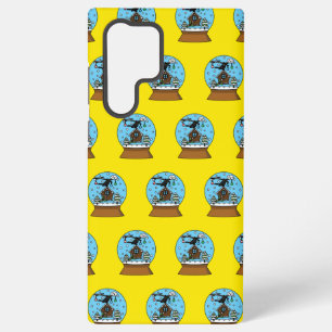 Snow Globe with Blackbird Singing Samsung Galaxy S22 Ultra Case
