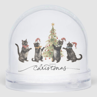 SNOW GLOBE WITH VINTAGE ANIMALS