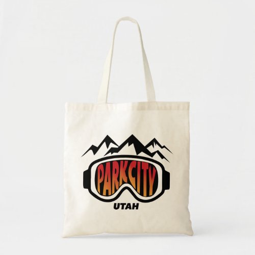 Snow Goggles Park City Utah Travel Ski souvenir Tote Bag