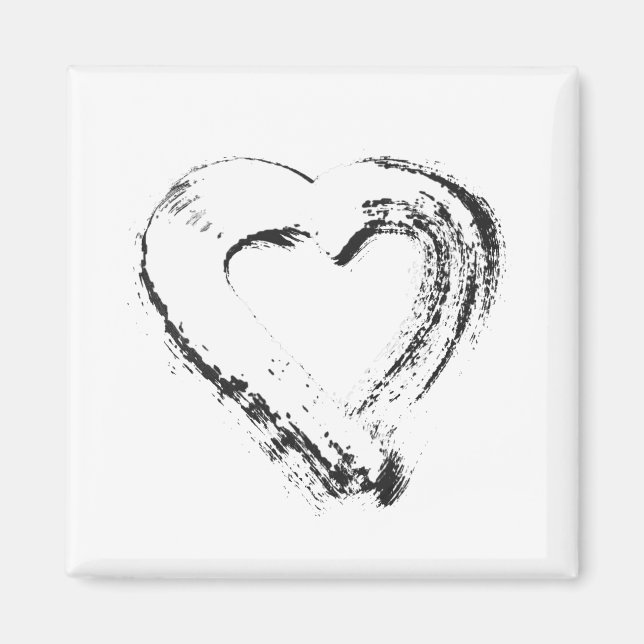 Snow Heart Magnet (Front)