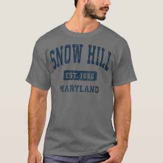 Snow Hill Maryland MD Vintage Athletic Sports Desi T-Shirt
