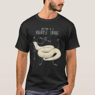 Snow Hognose Snake Anatomy Funny Cute Pet Mom Rept T-Shirt