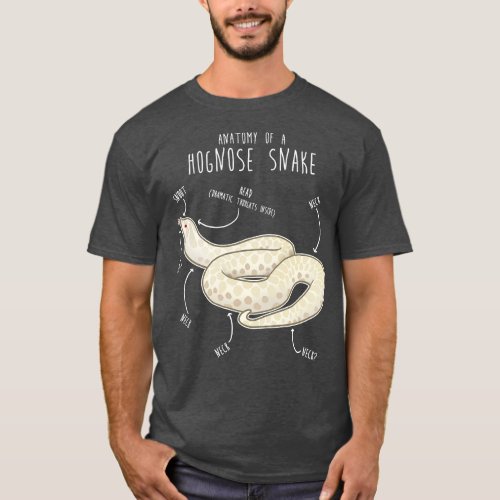 Snow Hognose Snake Anatomy T_Shirt