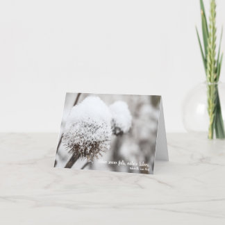 Snow Holiday Card