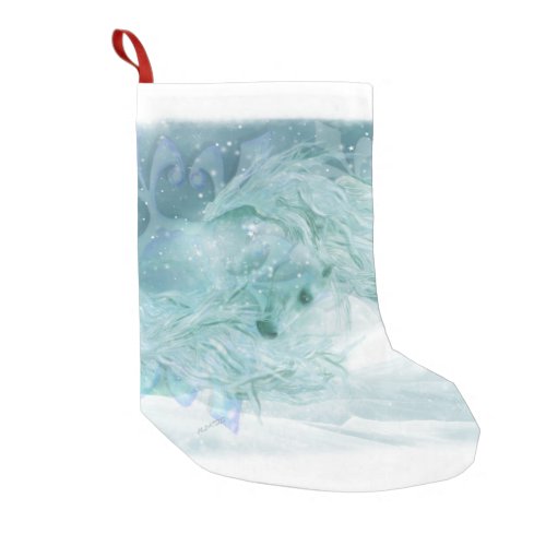 Snow Horse ver 3 Christmas Stocking