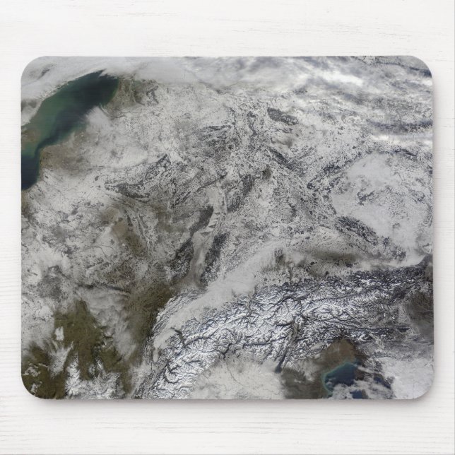Snow in Europe Mouse Pad (Front)