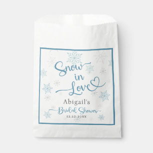 SNOW IN LOVE BRIDAL SHOWER FAVOR BAG