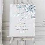 Snow in Love Bridal Shower Welcome Sign<br><div class="desc">Snow in Love Bridal Shower Welcome Sign</div>