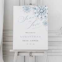 Snow in Love Bridal Shower Welcome Sign