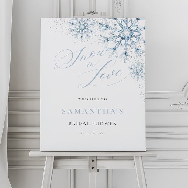 Snow in Love Bridal Shower Welcome Sign (Creator Uploaded)