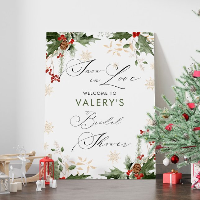 Snow In Love Bridal Shower Welcome Sign (Creator Uploaded)
