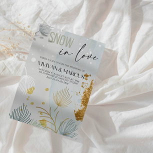Snow in Love Christmas Wedding- Winter Wonderland Invitation