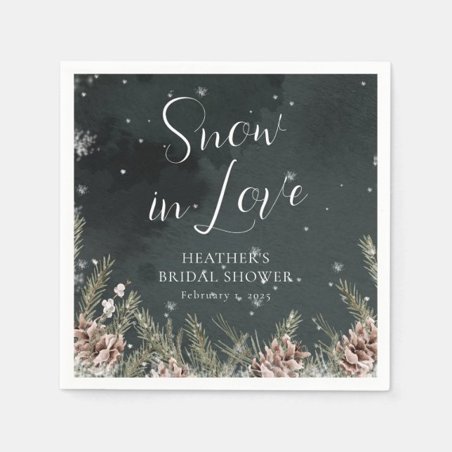 Snow In Love Napkins (Front)