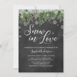 Snow in Love Snowflake Winter Bridal Shower Invitation<br><div class="desc">For more advanced customization of this design,  simply select the "Customize It" button above!</div>