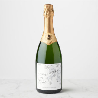 Snow in Love Sparkling Wine Label