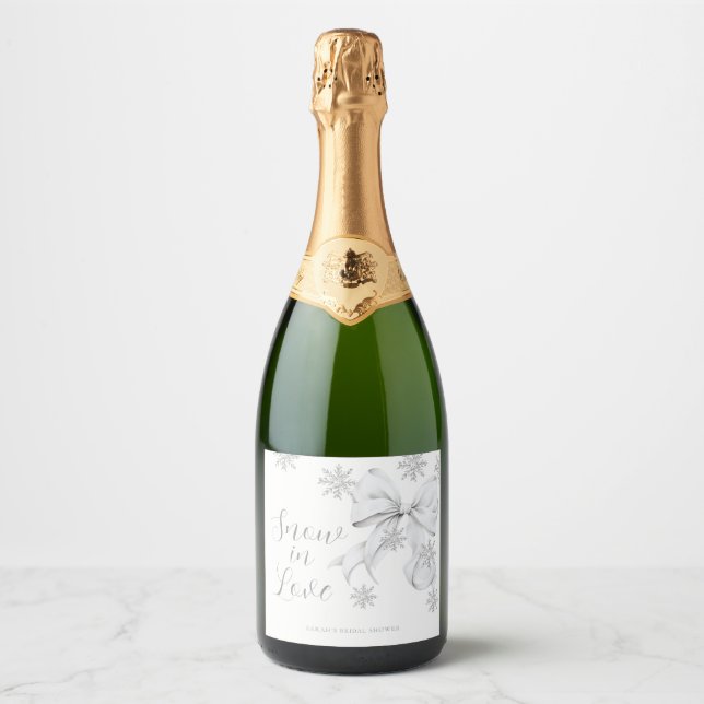 Snow in Love Sparkling Wine Label (Front)