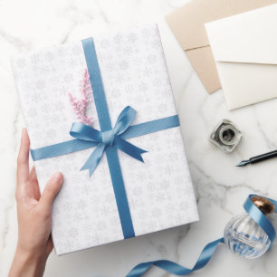 Snow In Love Winter Wedding Wrapping Paper