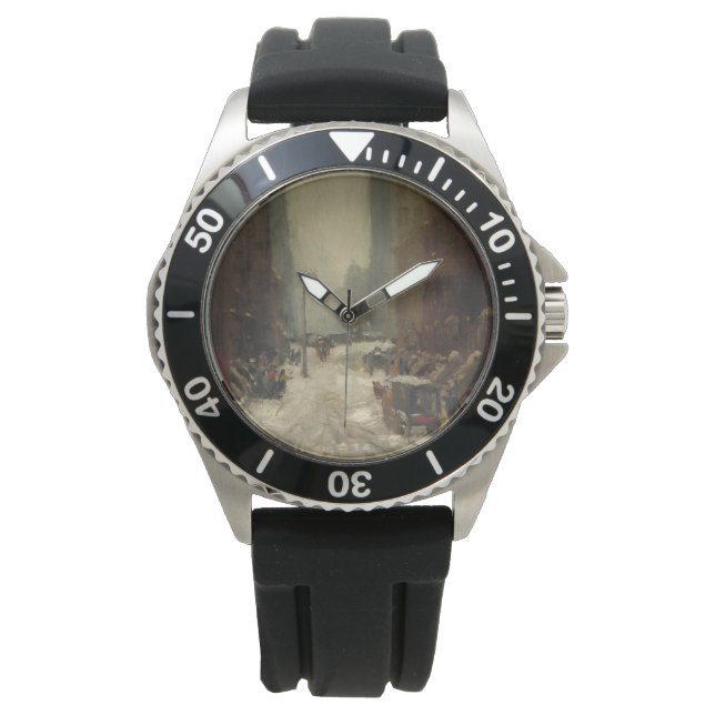 Snow in New York City (Winter in NYC) Watch (Front)