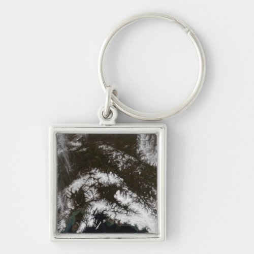 Snow in south central Alaska Keychain