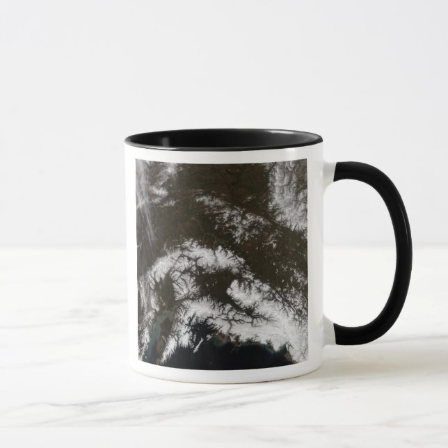 Snow in south central Alaska Mug (Right)