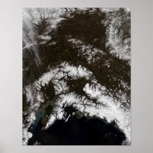 Snow in south central Alaska Poster