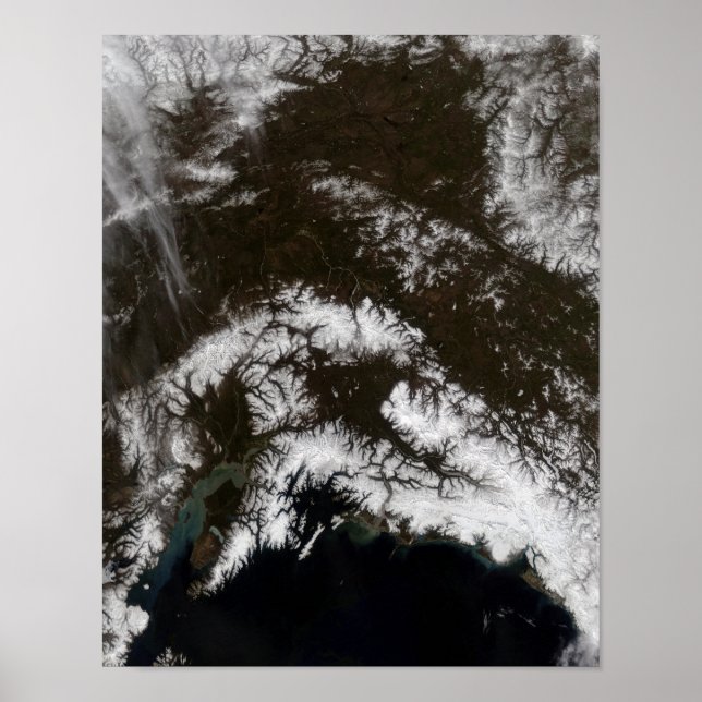 Snow in south central Alaska Poster (Front)