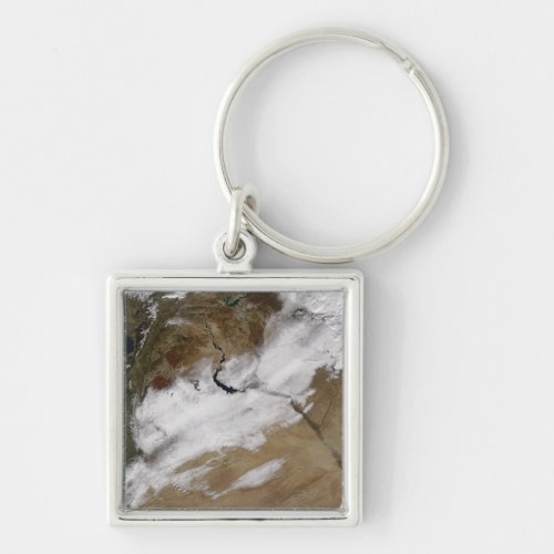 Snow in Syria Keychain