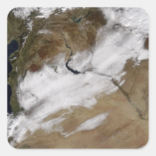 Snow in Syria Square Sticker