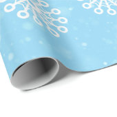 Snow in the Blue Sky Wrapping Paper (Roll Corner)