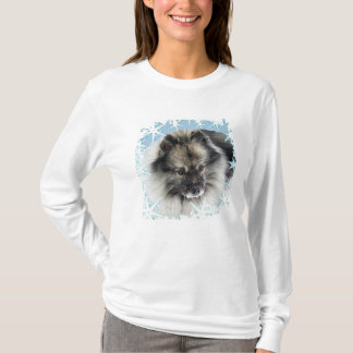 Snow in the Face Keeshond T shirt