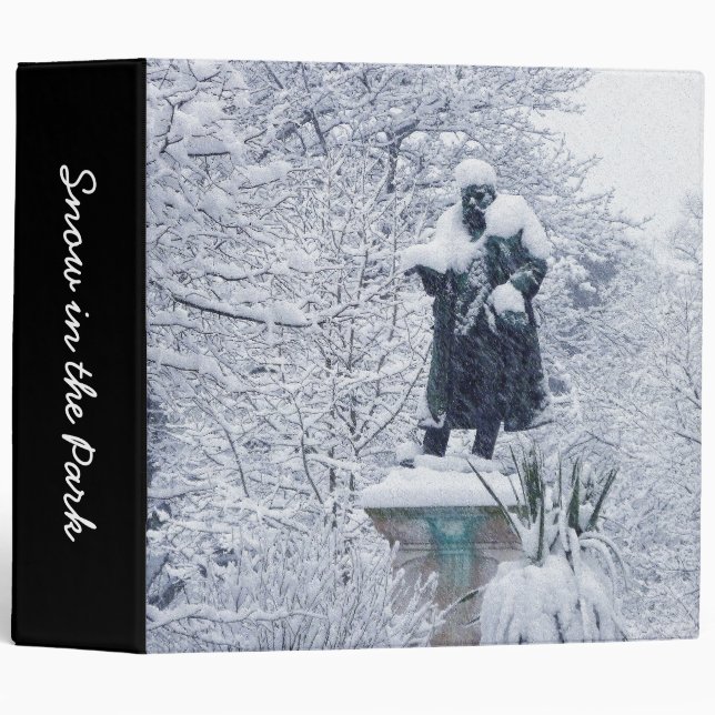Snow in the Park (2in) 3 Ring Binder (Front/Spine)