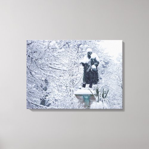 Snow in the Park Canvas Print