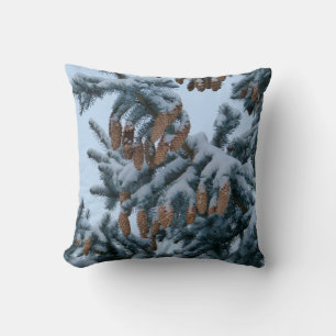 Snow in the Pines Pillow