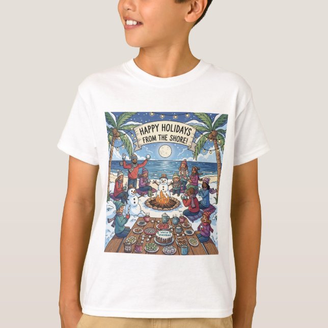 Snow in the Seashore T-Shirt (Front)