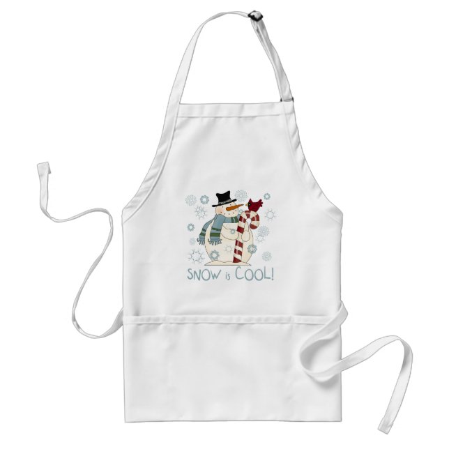 Snow is Cool Holiday Tshirts and Gifts Adult Apron (Front)