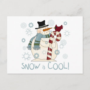 Snow is Cool Holiday Tshirts and Gifts Postcard