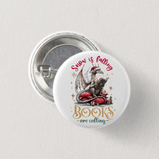 Snow Is Falling, Books Are Calling  Button