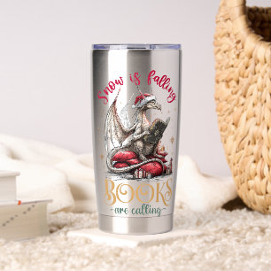Snow Is Falling, Books Are Calling Insulated Tumbler