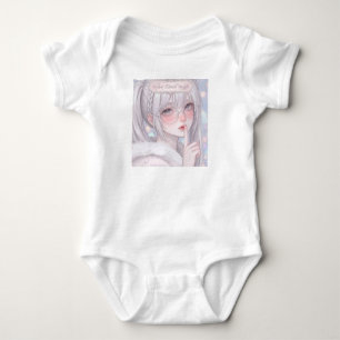 Snow-Kissed Angel Winter Fairy Soft Aesthetic Baby Bodysuit