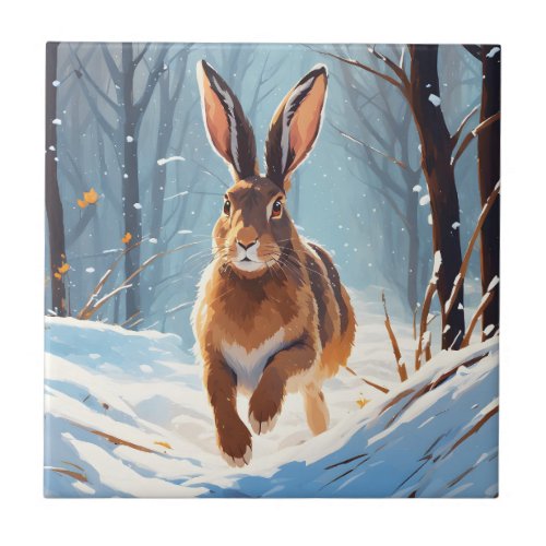 Snow_Kissed Revelry The Hare Run Ceramic Tile